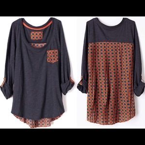 Anthropologie accordion back top